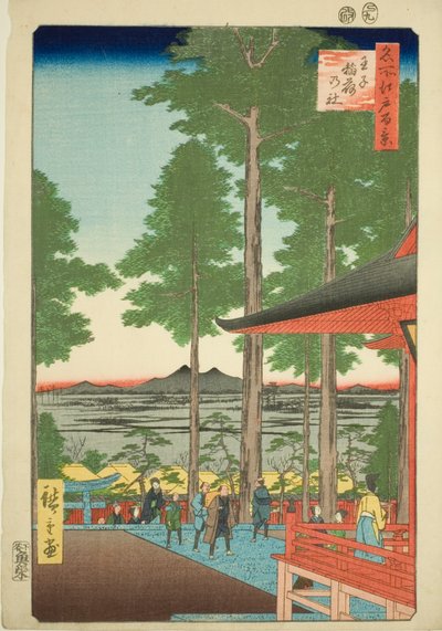 Sanctuaire Oji Inari (Oji Inari no yashiro), de la série « Cent vues célèbres d