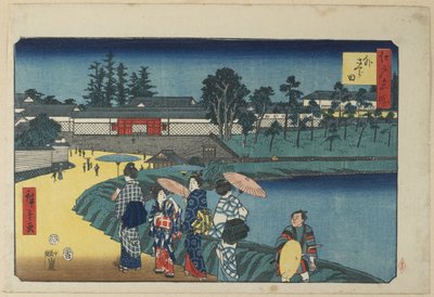 Sakurada extérieur, avril 1854 - Utagawa Hiroshige