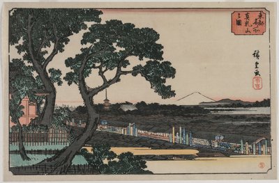 Image de Matsuchiyama, de la série Lieux célèbres de la capitale orientale - Utagawa Hiroshige
