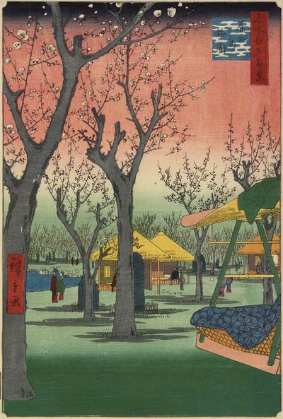 Jardin de pruniers à Kamata, février 1857 - Utagawa Hiroshige