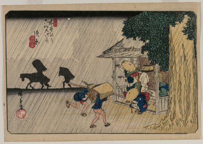 Suhara, de la série Soixante-Neuf Stations du Kisokaido - Utagawa Hiroshige