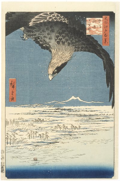 Susaki et la plaine de Jmantsubo près de Fukagawa de la série Cent vues célèbres d