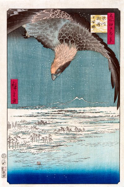 Susaki et la plaine de Jumantsubo près de Fukagawa - Utagawa Hiroshige