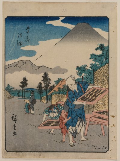 Les Cinquante-Trois Stations du Tokaido : Numazu - Utagawa Hiroshige