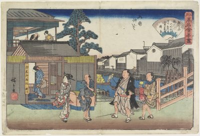 Umegawa à Yanagibashi à Ryogoku, vers 1835-1842 - Utagawa Hiroshige