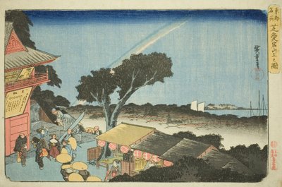 Vue du sommet du mont Atago à Shiba, de la série "Lieux célèbres de la capitale orientale" - Utagawa Hiroshige