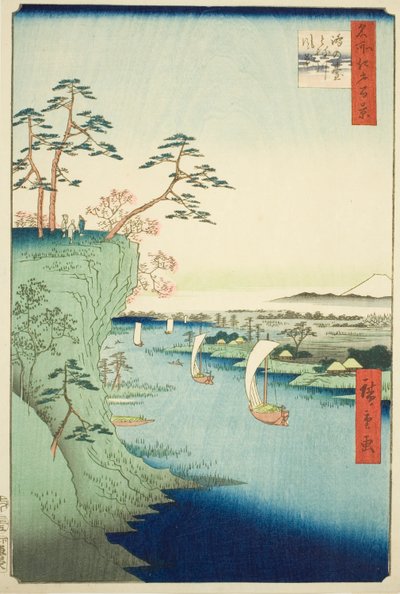 Vue de Konodai et de la rivière Tone (Konodai Tonegawa fukei), de la série "Cent vues célèbres d