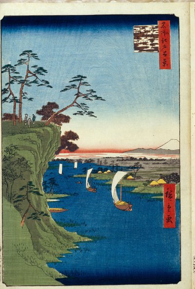 Vue de Konodai et de la rivière Tone, Cent vues célèbres d