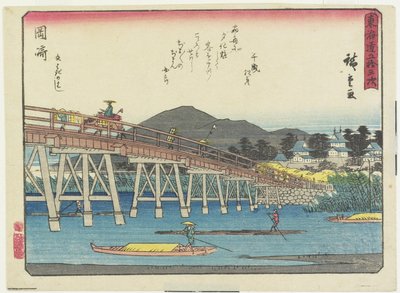 Pont Yahagi à Okazaki, 1837-1844 - Utagawa Hiroshige