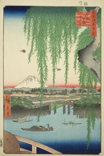 Pont Yatsumi (Yatsumi no hashi), de la série "Cent vues célèbres d