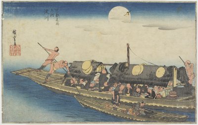 Rivière Yodo, vers 1834 - Utagawa Hiroshige