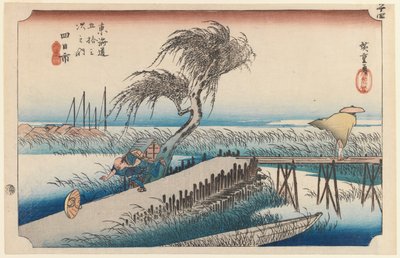 Yokkaichi, San Cho Kwa, Station 44, de la série Cinquante-trois stations de la route Tokaido, 1834 - Utagawa Hiroshige