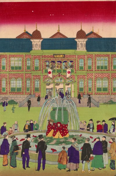 Deuxième exposition industrielle nationale au parc Ueno - Utagawa Hiroshige III