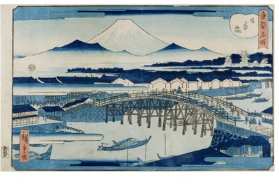 Nihonbashi de la série Lieux célèbres de la capitale orientale - Utagawa II Hiroshige