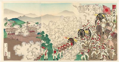 Le petit combat à Séoul, Corée - Utagawa Kokunimasa