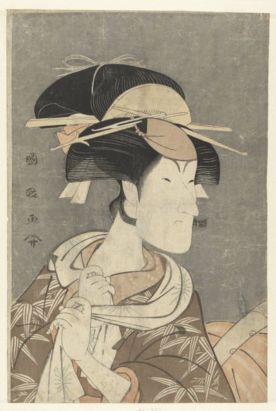 Portrait en buste de Nakayama Tomisaburo - Utagawa Kunimasa