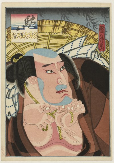 Kataoka Ichizô I als Daroku - Utagawa Kunimasu