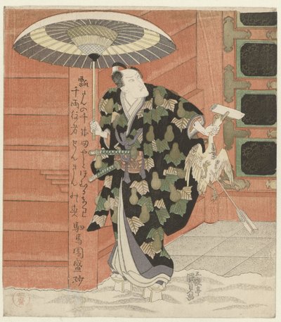 Acteur avec une oie à la main - Utagawa Kunisada (I)
