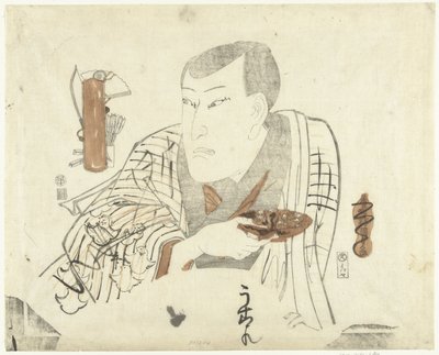 Acteur avec un bol - Utagawa Kunisada (I)