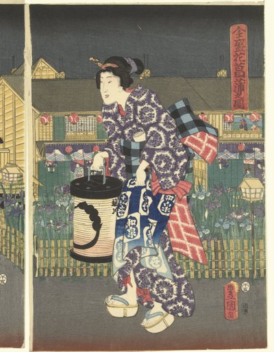 Iris en pleine floraison - Utagawa Kunisada (I)
