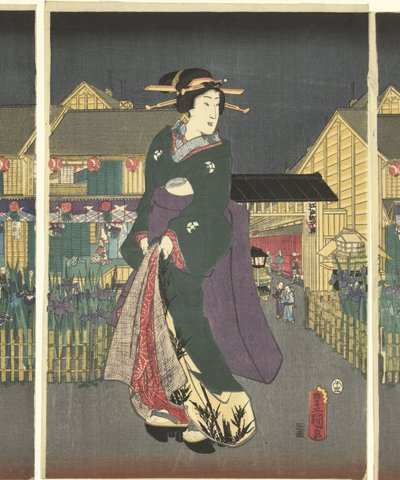 Iris en pleine floraison - Utagawa Kunisada (I)