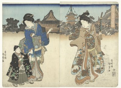 Kinryuzan à Asakusa dans la capitale orientale - Utagawa Kunisada (I)
