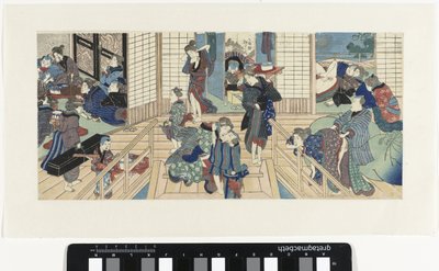 Scènes dans un bordel - Utagawa Kunisada (I)