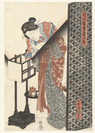 Femme près d