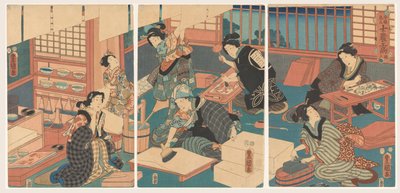 Femmes faisant des impressions - Utagawa Kunisada (I)