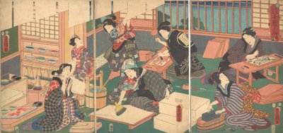 Artisans, de la série Une parodie moderne des quatre classes - Utagawa Kunisada