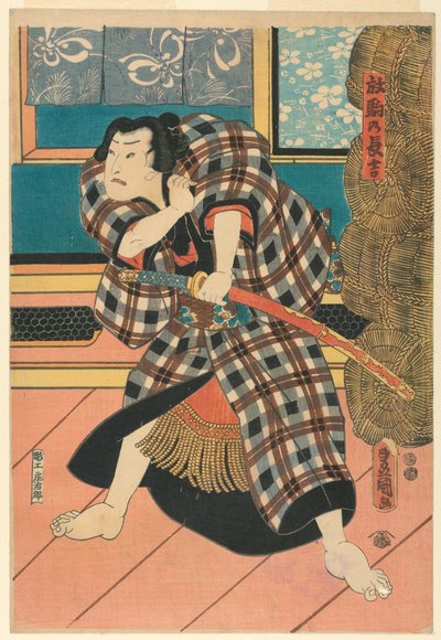 Chokichi, "le cheval indompté" - Utagawa Kunisada