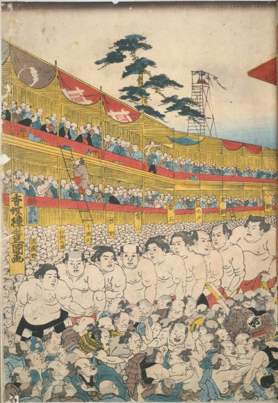 Images du grand festival de sumo - Utagawa Kunisada