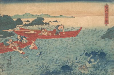 Seishu Awabi-tori no Zu, vers 1840 - Utagawa Kunisada