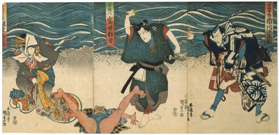 Scène de théâtre, 1844 - Utagawa Kunisada