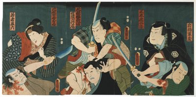 Scène de théâtre, 1844 - Utagawa Kunisada