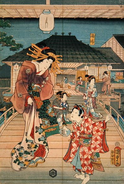 Scène dans un bordel - Utagawa Kunisada II