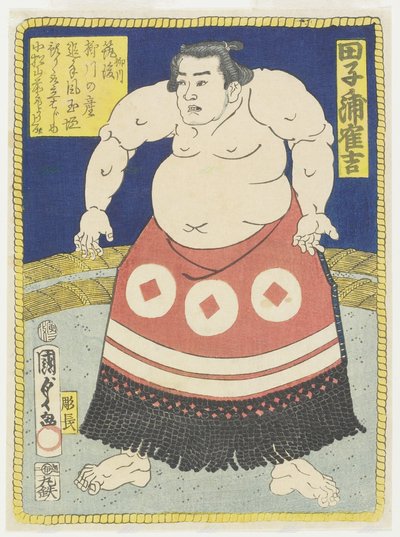 Lutteur Tagonoura Tsurukichi, mars 1866 - Utagawa Kunisada II