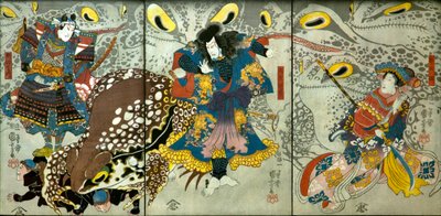 Bandō Shiuka en tant que princesse Morokoshi - Utagawa Kuniyoshi
