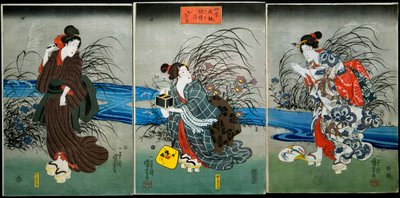 Attraper des lucioles en été, Série : Amusements des quatre saisons, c.1845-1846 - Utagawa Kuniyoshi