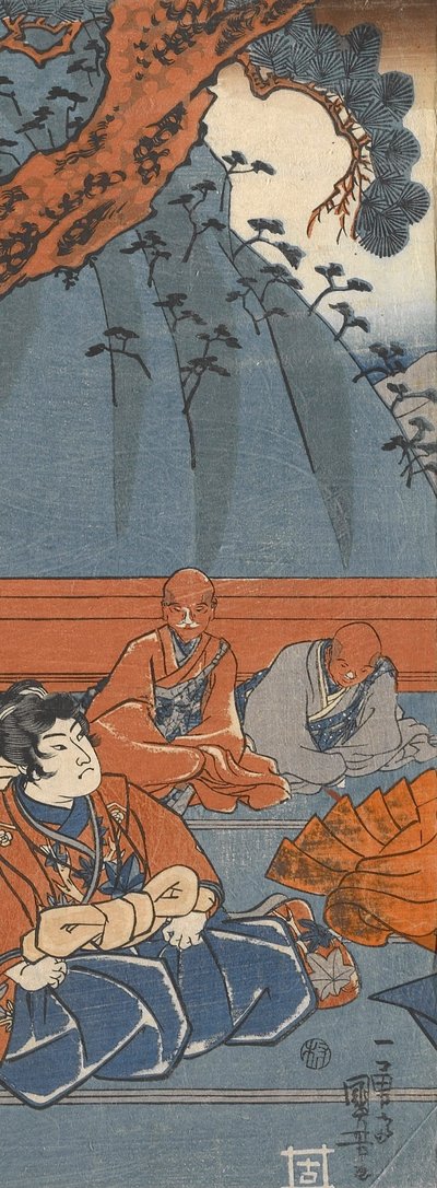 Hakoōmaru trifft Kudō Suketsune - Utagawa Kuniyoshi