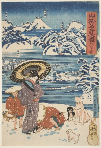 Kaga: Yuki, c.1833 - Utagawa Kuniyoshi