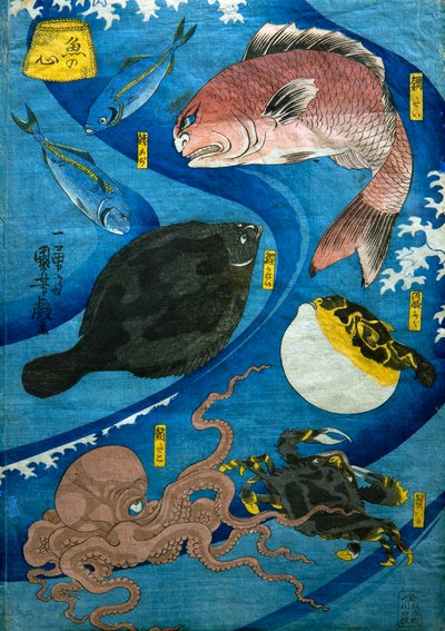 Esprits de poisson (Uo no kokoro) - Utagawa Kuniyoshi