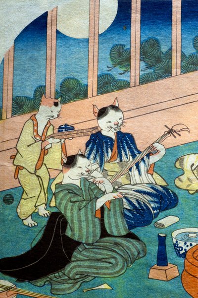 Neko no sakari, c.1843 - Utagawa Kuniyoshi