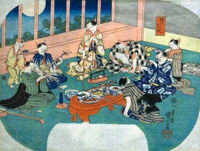 Neko no sakari, c.1843 - Utagawa Kuniyoshi
