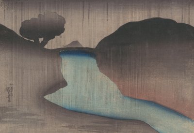 Ochanomizu sous la Pluie, milieu du 19ème siècle - Utagawa Kuniyoshi