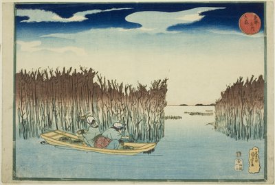 Omori, de la série "Lieux célèbres de la capitale orientale (Toto meisho)" - Utagawa Kuniyoshi