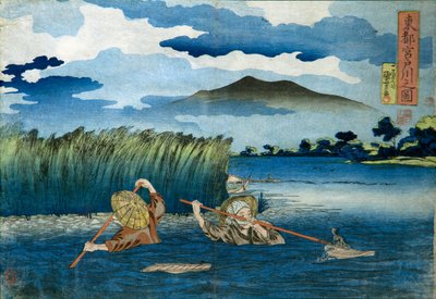 Image de la rivière Miyato - Utagawa Kuniyoshi