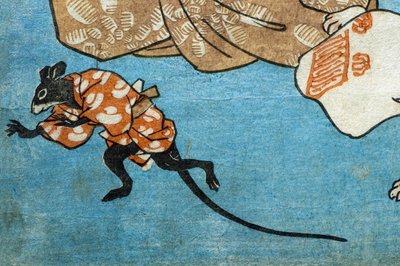Proverbes illustrés par des chats (Tatoe zukushi no uchi), c.1852 - Utagawa Kuniyoshi