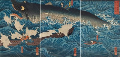 Sanuki no in kenzoku o shite Tametomo wo sukuu zu, 1851 - Utagawa Kuniyoshi