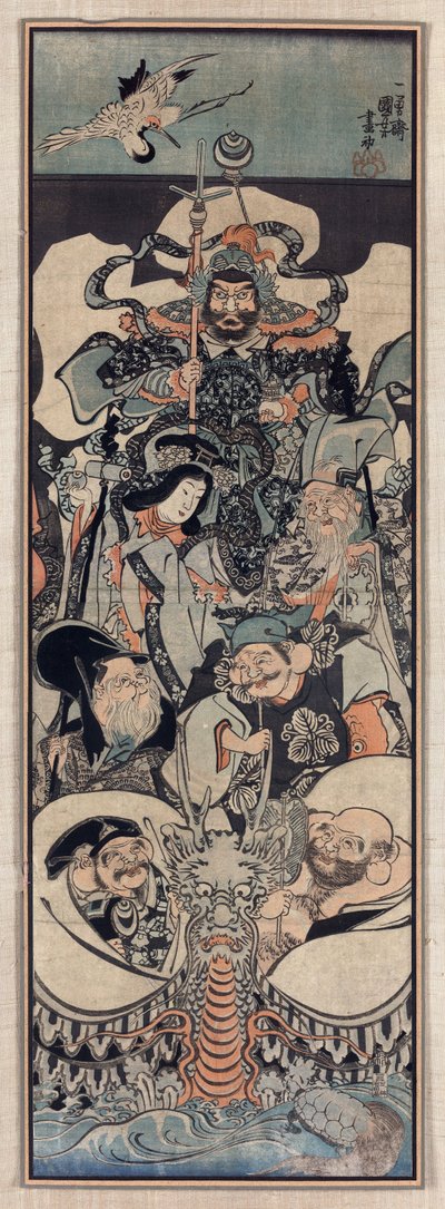 Sept Divinités du Bonheur - Utagawa Kuniyoshi
